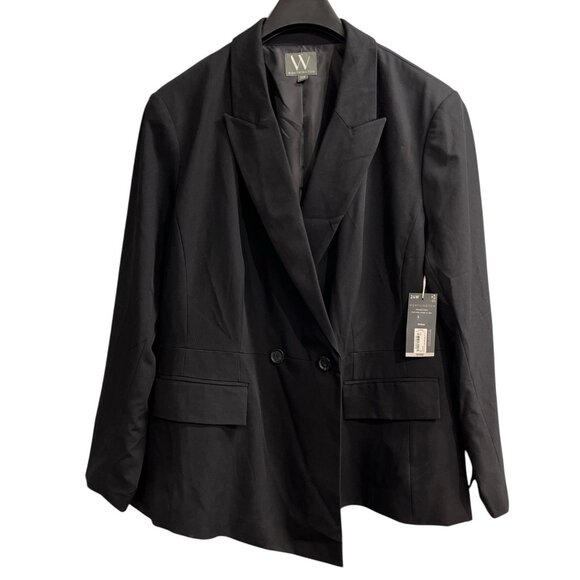 Worthington‎ Blazer Womens 24 Black Single Button Lined Structured Jacket Office - Picture 1 of 10